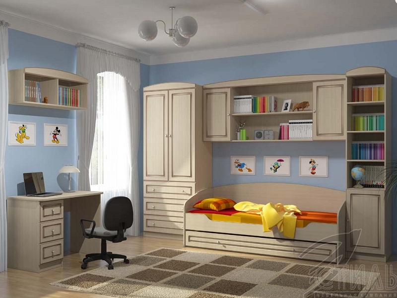 Мебель для детской Мийа 3 МДФ Композиция 1
