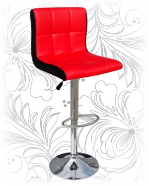 Барный стул 5006 красно-черный
